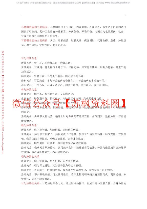中医耳鼻喉